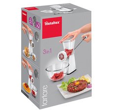 Hakmolen Tartare, plastic/inox, wit