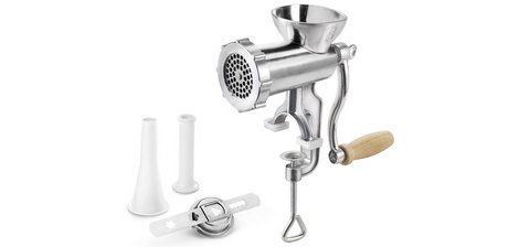 Hachoir à viande Jack 8, aluminium, argent