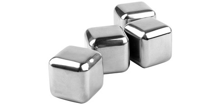Set de glaçons réutilisables, en acier inoxydable
