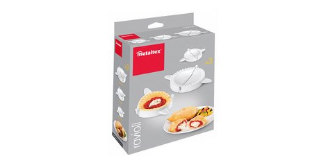 Raviolipresse, Set aus 3, weiß