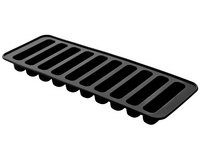 Bac à glaçons, silicone, pour 10 glaçons, noir