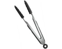 Grill tongs, stainless steel/silicone, 260 mm