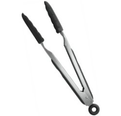 Grill tongs, stainless steel/silicone, 260 mm