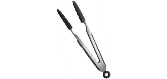 Grill tongs, stainless steel/silicone, 260 mm