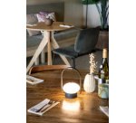 Lampe de table à LED rechargeable BARCELONA, noir