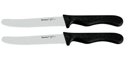 Couteau pour casse-croûte Basic, set de 2, noir