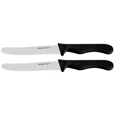 Couteau pour casse-croûte Basic, set de 2, noir