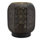 Lampe de table à LED rechargeable MARRAKECH, noir/or