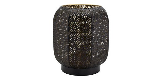 Rechargeable LED table lamp MARRAKECH, black/gold