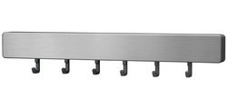 Metallika magnetic bar, with hooks, stainless steel