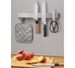 Barre magnétique Metallika, avec crochets, inox