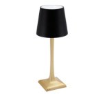 Lampe de table à LED rechargeable ROME, or/noir
