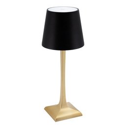 Lampe de table à LED rechargeable ROME, or/noir