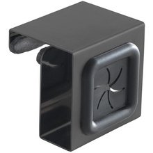 Porte-serviette, pour accrocher, carré, argent/gris