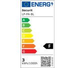 Lampe sur bouteille LED rechargeable PARIS, noir