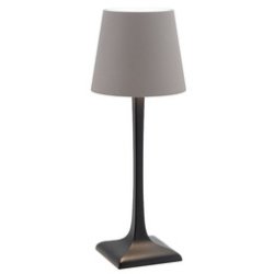 Lampe de table LED rechargeable MILAN, noir/taupe