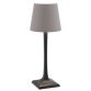 Lampe de table LED rechargeable MILAN, noir/taupe