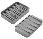 Porte-savon Gravity-Soap, gris