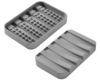 Porte-savon Gravity-Soap, gris