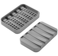 Porte-savon Gravity-Soap, gris