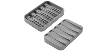 Porte-savon Gravity-Soap, gris