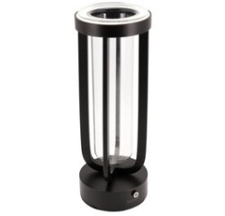 Lampe de table à LED rechargeable FLORENCE, noir