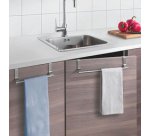 Porte-serviette, extensible, inox