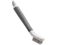 Brosse/grattoir 2 en 1 pour joints, blanc/gris