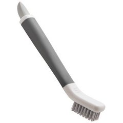 Brosse/grattoir 2 en 1 pour joints, blanc/gris