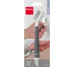 Brosse/grattoir 2 en 1 pour joints, blanc/gris