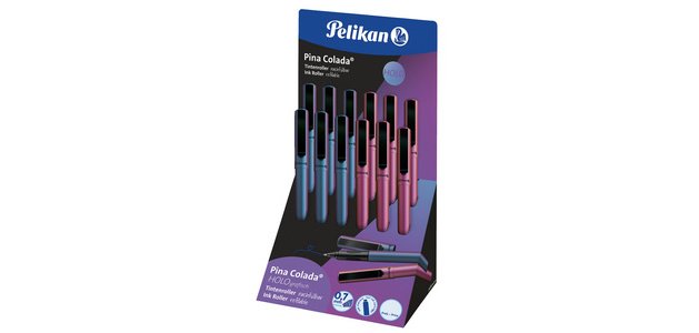 Stylo roller Pina Colada Holo, présentoir de 12