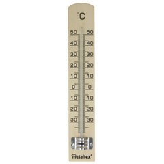 Thermomètre d'intérieur, en hêtre, marron