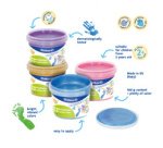 Gouache aux doigts Couleurs nacrées, set de 4