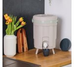 Composteur de cuisine BOKASHI, 8 litres, chaux/amande