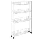 Desserte multi-usage Fino, 3 niveaux, blanc