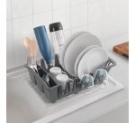 Égouttoir Smartex, transparent, en PP, gris