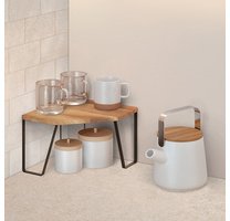 Étagère d'angle York LAVA, 1 niveau