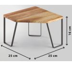 Étagère d'angle York LAVA, 1 niveau