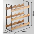 Porte-bouteilles York LAVA, 3 niveaux