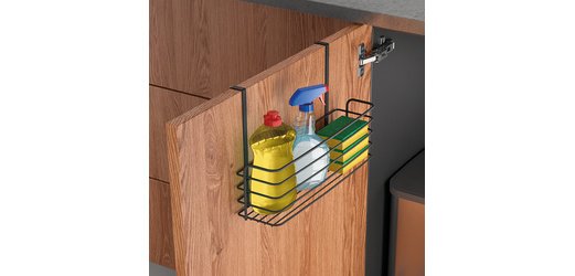 Rangement suspendu Galileo LAVA, haut, noir mat
