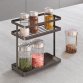 Étagère à épices Tokyo LAVA, 2 niveaux, noir mat
