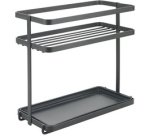 Étagère à épices Tokyo LAVA, 2 niveaux, noir mat