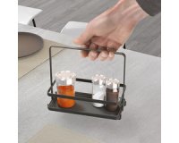 Ménagère Tokyo LAVA, avec poignée, noir mat