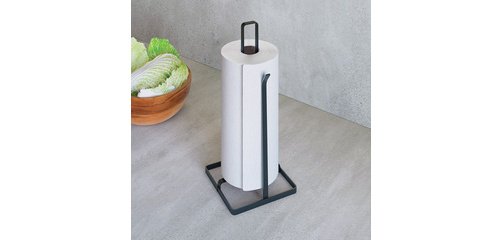 Porte-rouleau de cuisine Tokyo LAVA, noir mat