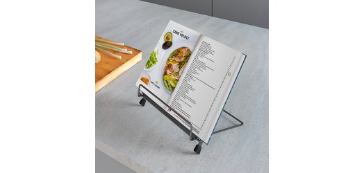 Support pour livre de recettes Tokyo LAVA, noir mat