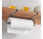 Porte-rouleau de cuisine Easy-Roll LAVA, noir mat
