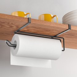 Porte-rouleau de cuisine Easy-Roll LAVA, noir mat