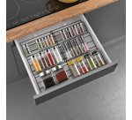 Porte-épices pour tiroir X-Pand, noir mat