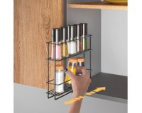 Étagère à épices In&Out LAVA, coulissant, noir