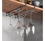 Porte-verres My-Glass LAVA, noir mat